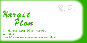 margit plon business card